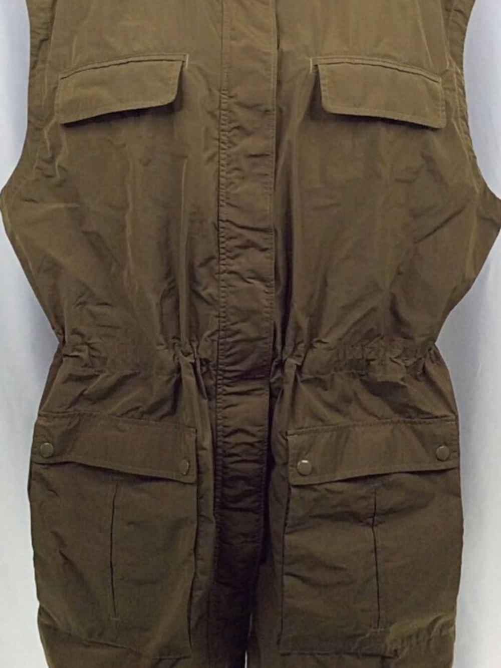 Athleta Olive Green Utility Vest-Womens plus